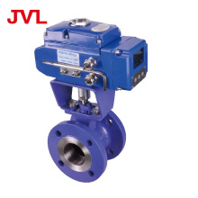 JL900 flanged pneumatic v type ball valve